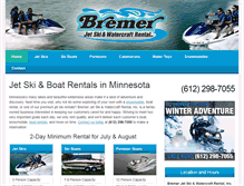 Tablet Screenshot of bremer-jet-ski-rental.com